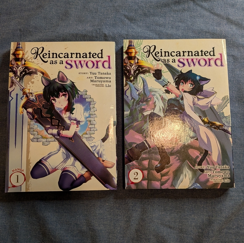 Reincarnated as a Sword Manga Volumes 1 and 2